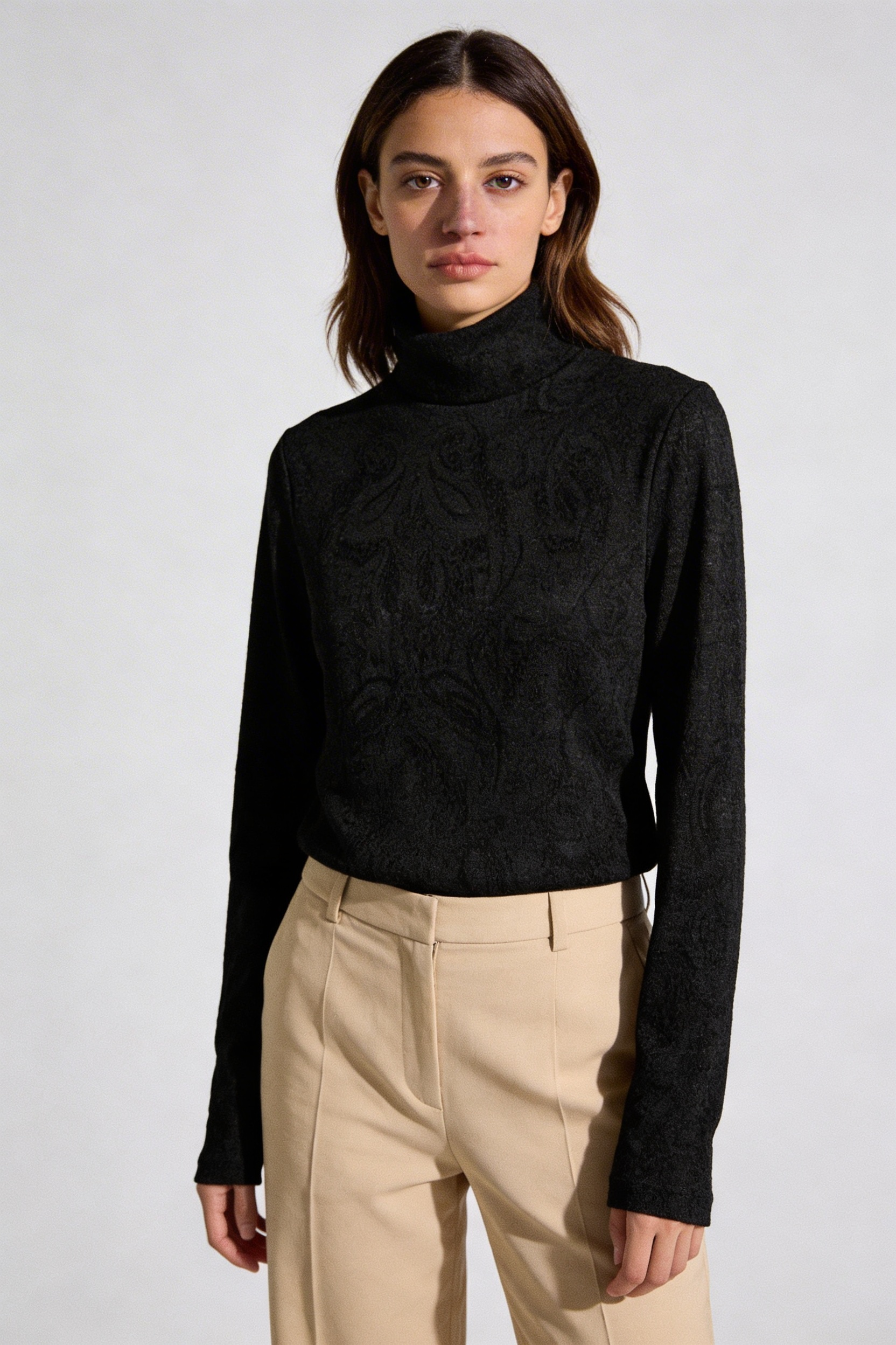 Floral Paisley Jacquard Blouse